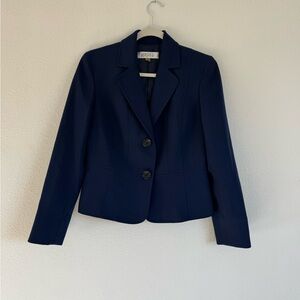 Kasper Dark Blue Women's Suit Jacket